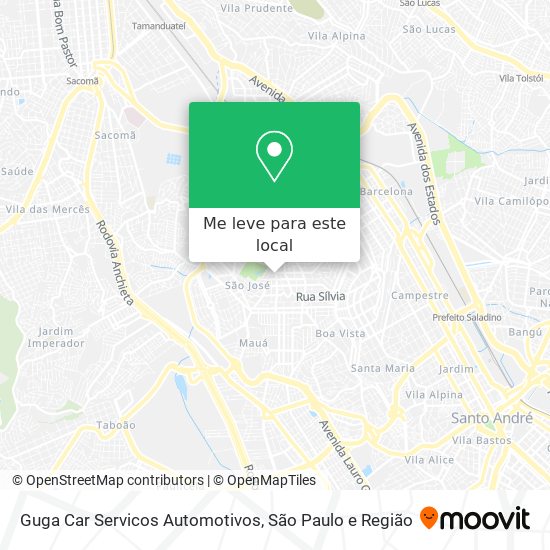 Guga Car Servicos Automotivos mapa