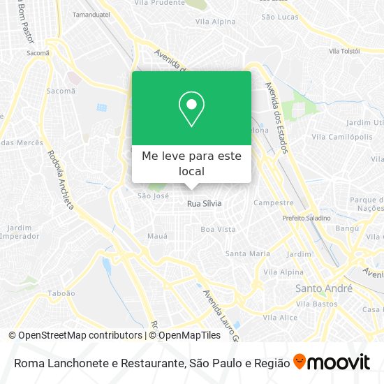 Roma Lanchonete e Restaurante mapa