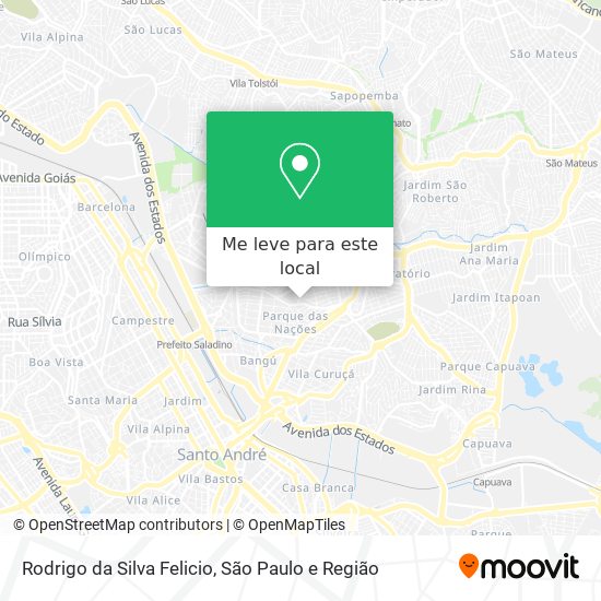 Rodrigo da Silva Felicio mapa