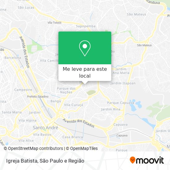 Igreja Batista mapa