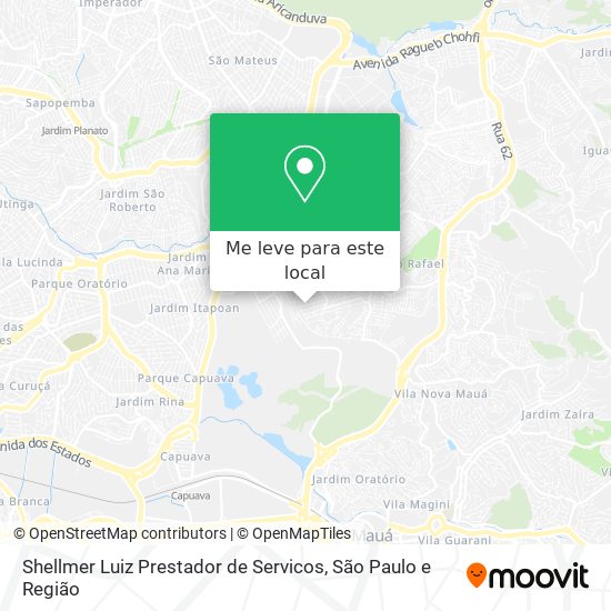 Shellmer Luiz Prestador de Servicos mapa