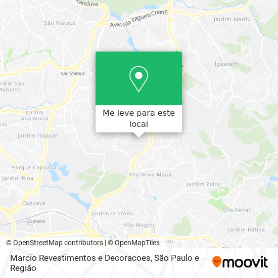 Marcio Revestimentos e Decoracoes mapa