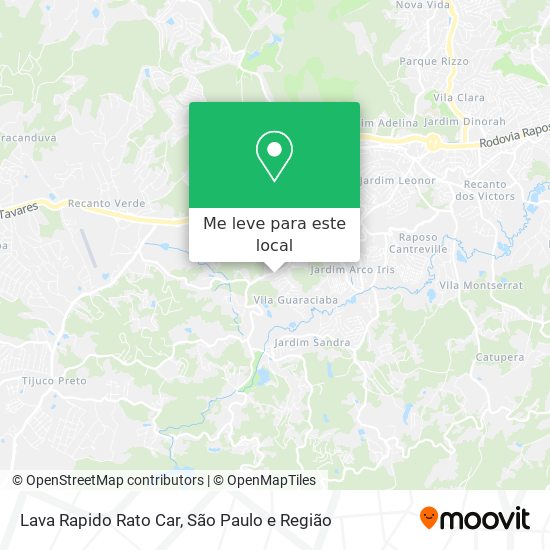 Lava Rapido Rato Car mapa