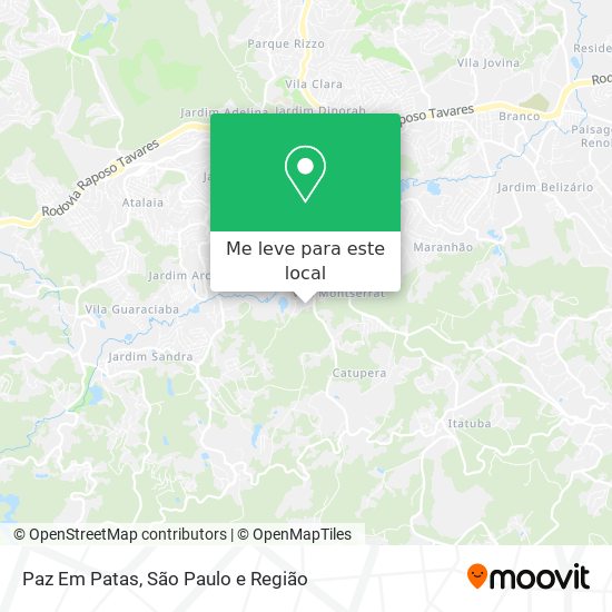 Paz Em Patas mapa