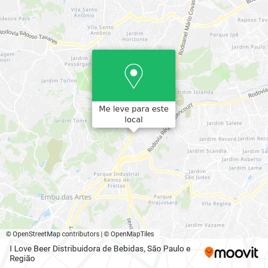I Love Beer Distribuidora de Bebidas mapa