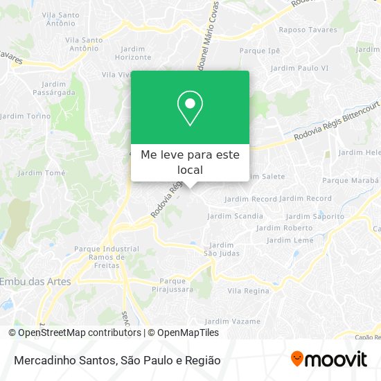 Mercadinho Santos mapa