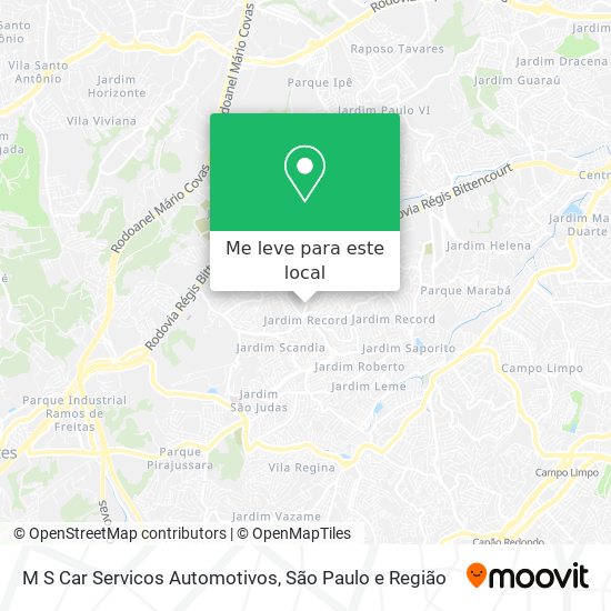 M S Car Servicos Automotivos mapa