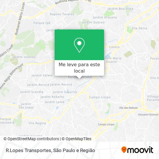 R.Lopes Transportes mapa