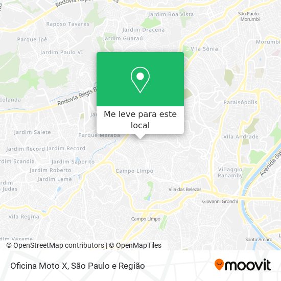 Oficina Moto X mapa