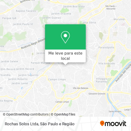 Rochas Solos Ltda mapa