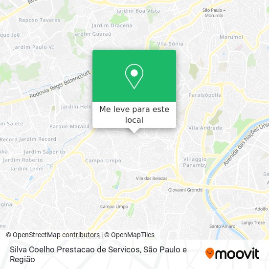 Silva Coelho Prestacao de Servicos mapa