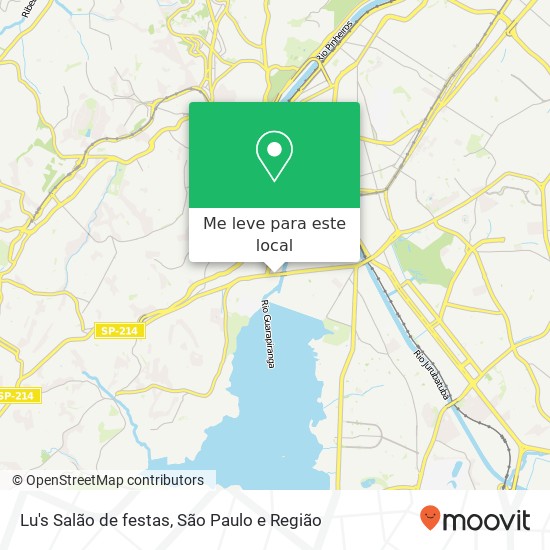 Lu's Salão de festas mapa