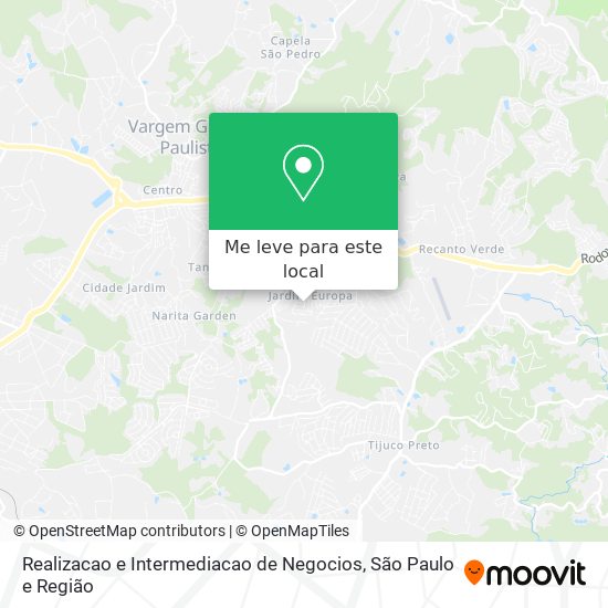 Realizacao e Intermediacao de Negocios mapa