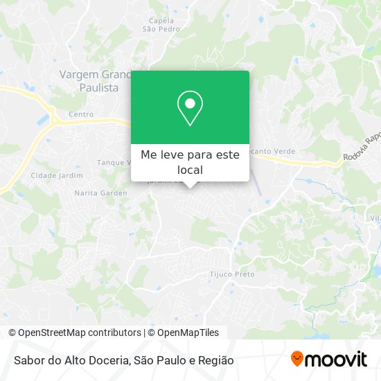 Sabor do Alto Doceria mapa