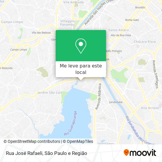 Rua José Rafaeli mapa