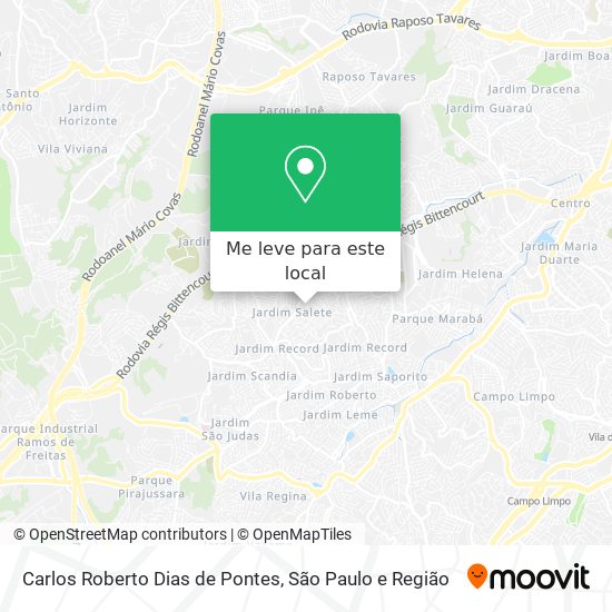 Carlos Roberto Dias de Pontes mapa