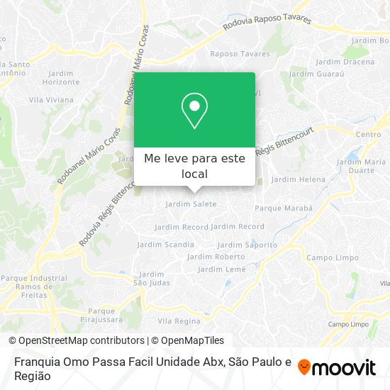 Franquia Omo Passa Facil Unidade Abx mapa