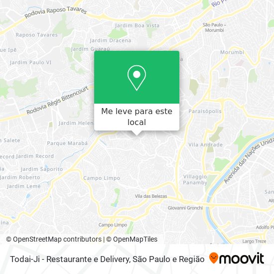 Todai-Ji - Restaurante e Delivery mapa