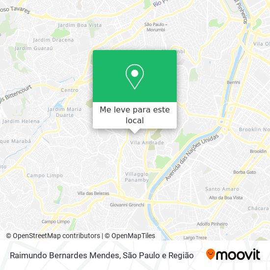 Raimundo Bernardes Mendes mapa