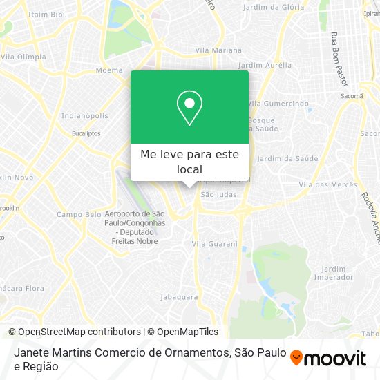 Janete Martins Comercio de Ornamentos mapa