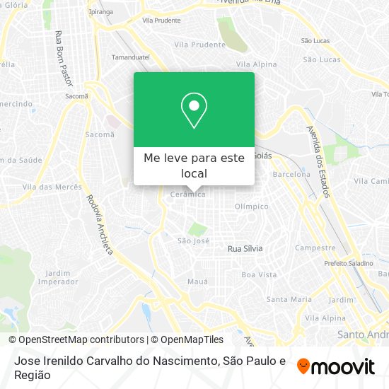 Jose Irenildo Carvalho do Nascimento mapa