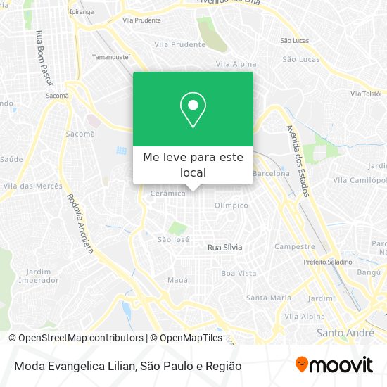 Moda Evangelica Lilian mapa