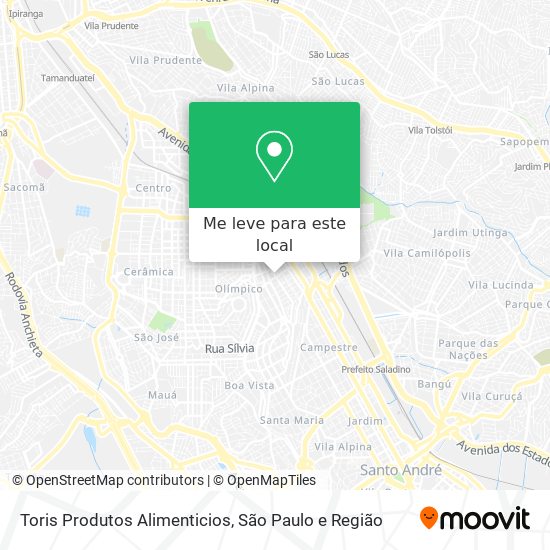 Toris Produtos Alimenticios mapa