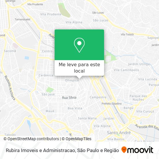 Rubira Imoveis e Administracao mapa