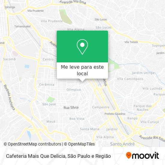 Cafeteria Mais Que Delicia mapa