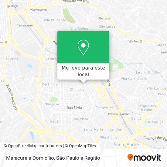 Manicure a Domicílio mapa