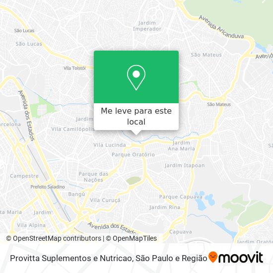 Provitta Suplementos e Nutricao mapa