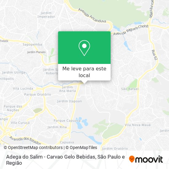 Adega do Salim - Carvao Gelo Bebidas mapa