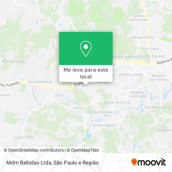 Mdm Bebidas Ltda mapa