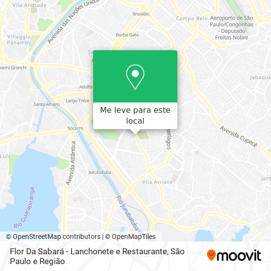 Flor Da Sabará - Lanchonete e Restaurante mapa