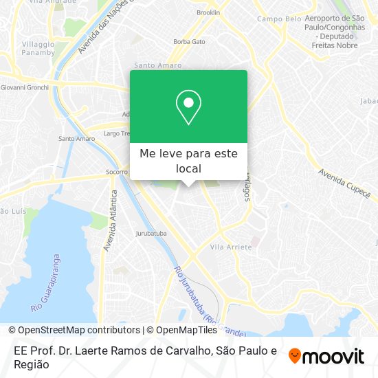 EE Prof. Dr. Laerte Ramos de Carvalho mapa
