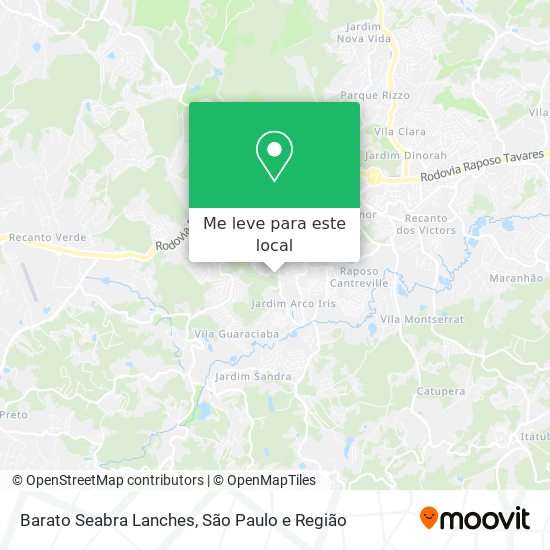 Barato Seabra Lanches mapa