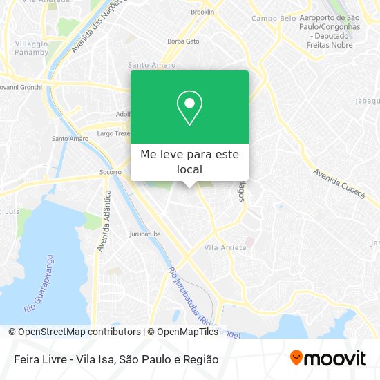 Feira Livre - Vila Isa mapa