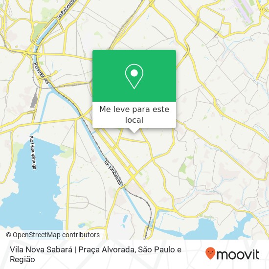 Vila Nova Sabará | Praça Alvorada mapa