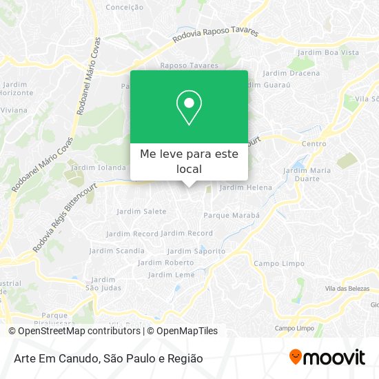 Arte Em Canudo mapa