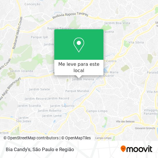 Bia Candy's mapa