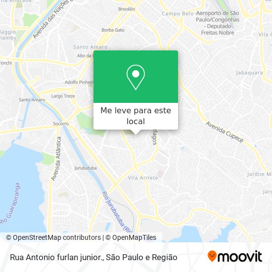 Rua Antonio furlan junior. mapa
