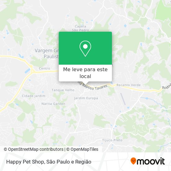 Happy Pet Shop mapa