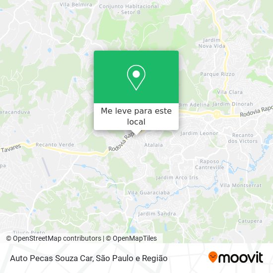 Auto Pecas Souza Car mapa