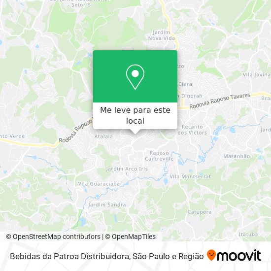 Bebidas da Patroa Distribuidora mapa