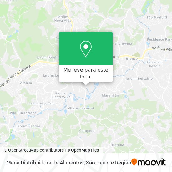 Mana Distribuidora de Alimentos mapa