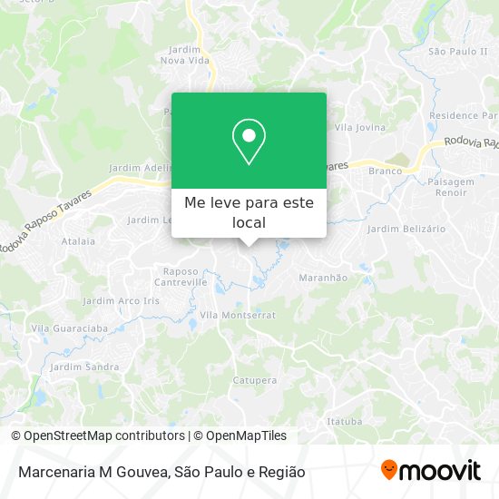 Marcenaria M Gouvea mapa