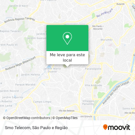 Smo Telecom mapa