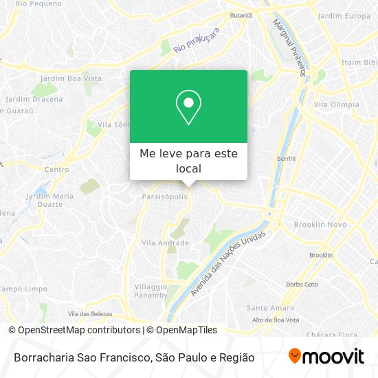 Borracharia Sao Francisco mapa