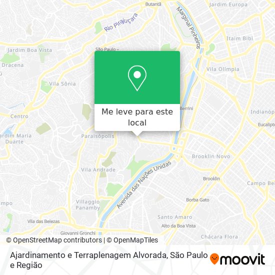 Ajardinamento e Terraplenagem Alvorada mapa