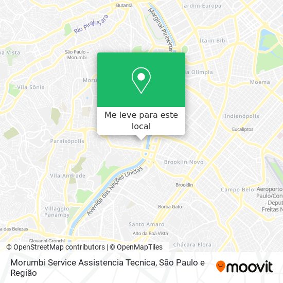 Morumbi Service Assistencia Tecnica mapa